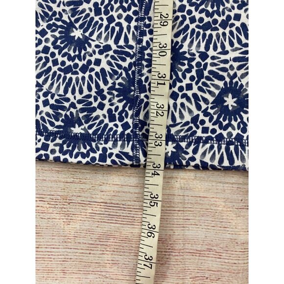 T By Talbots Women's Blue Printed A Line Soft Cotton Dress - SP - Picture 4 of 12